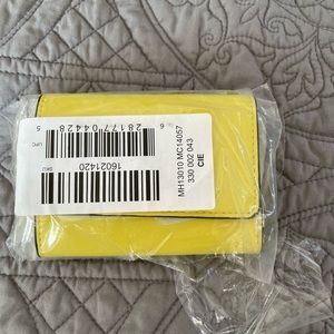 Yellow/ lime green Aldo card holder- Brand new!
